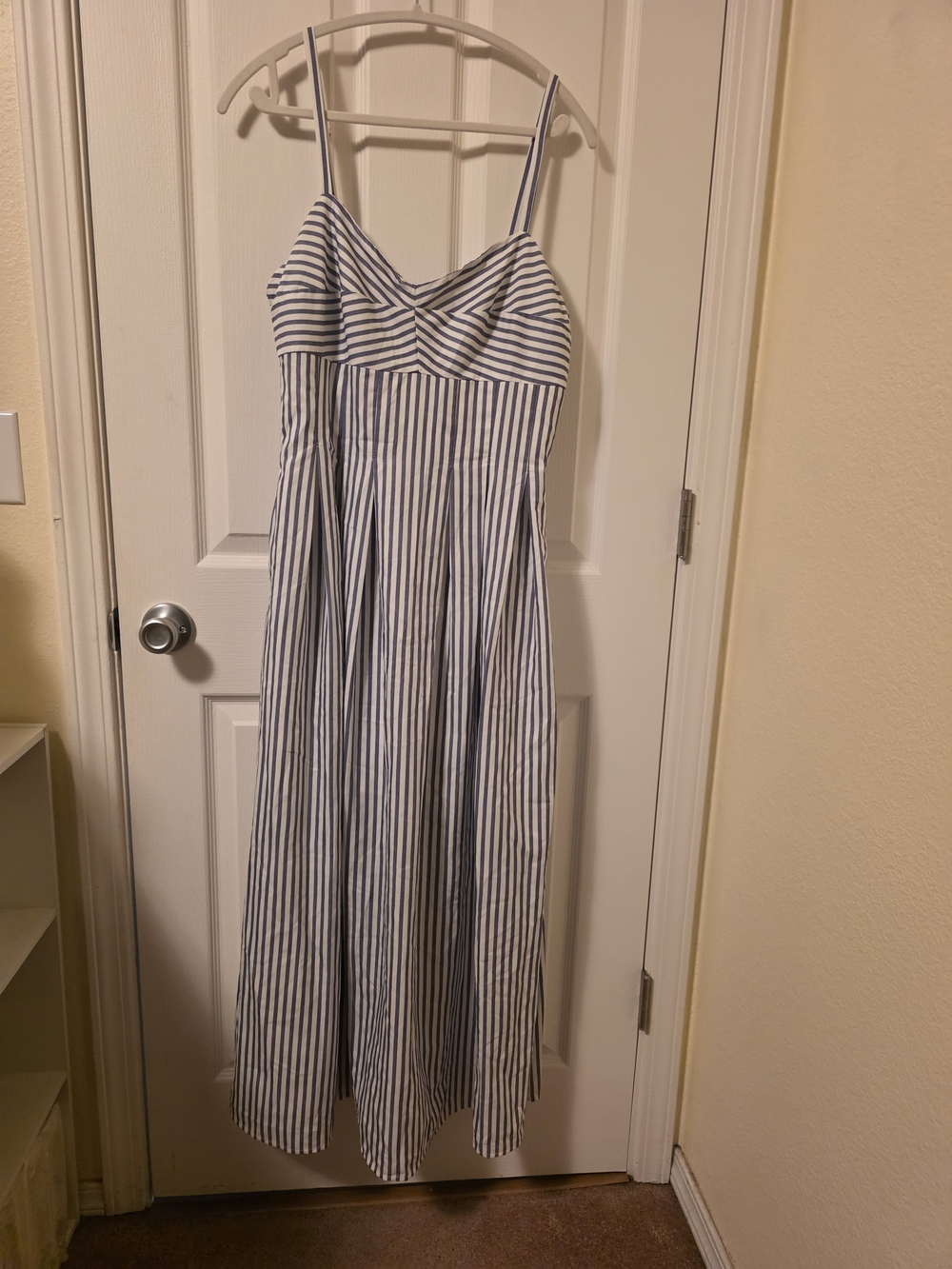 Altar'd State NWT Blue and White Striped Spaghetti‑Strap Maxi Dress